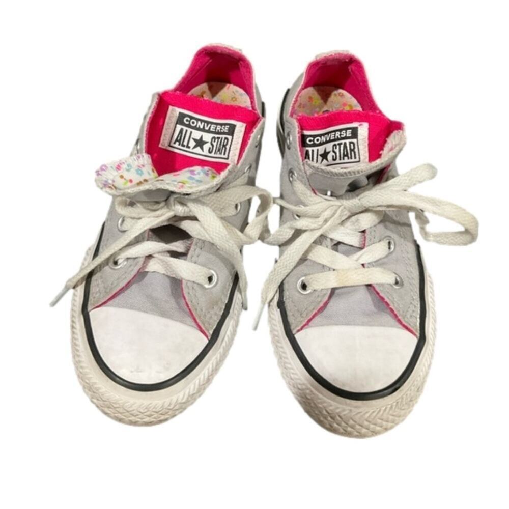 Converse Girls Shoes Sneakers Double Layer Tongue Confetti Size 12